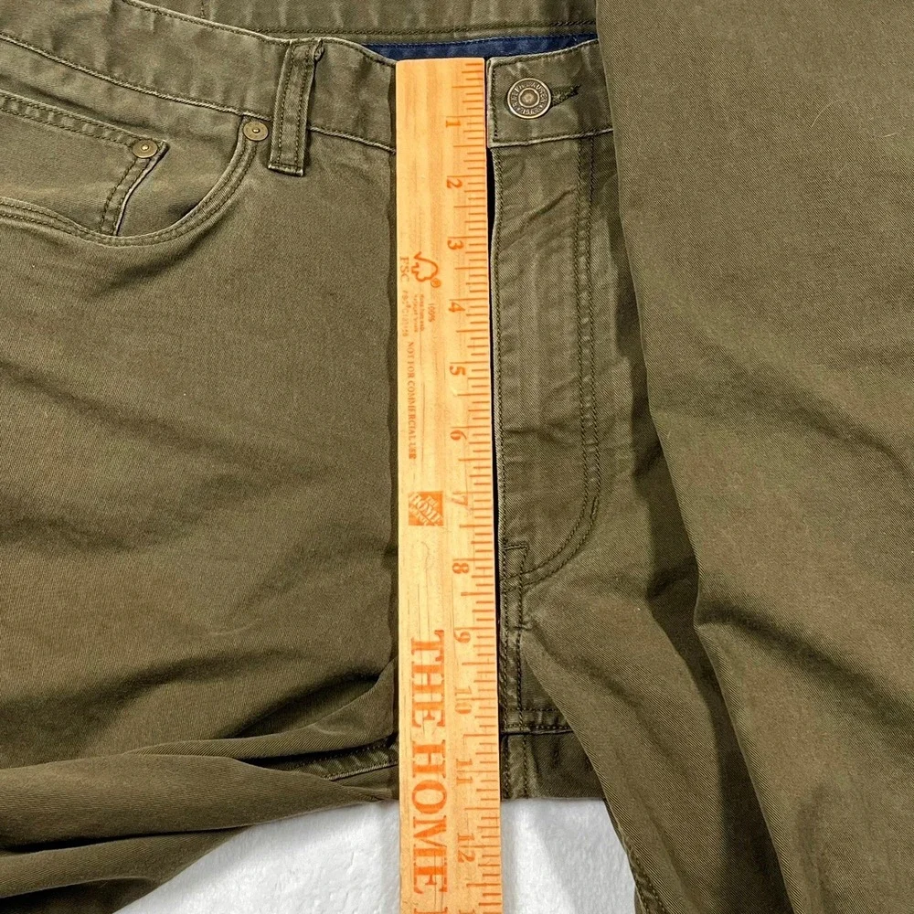 Polo Ralph Lauren Stretch Slim Fit Pants Mens 34x34 (Fits 36x34) Olive Green